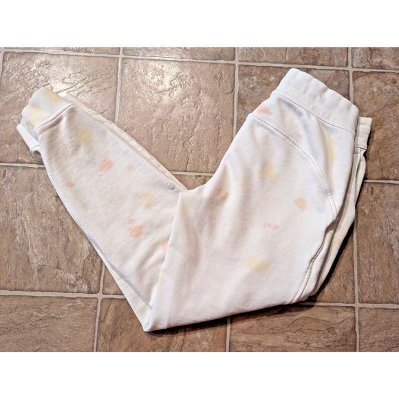 Lululemon sz 6 Cream Tie Dye Jogger Sweatpants elastic drawstring waist o3 - Picture 1 of 6